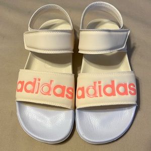 BNWOT Women’s Adidas beige sandals.